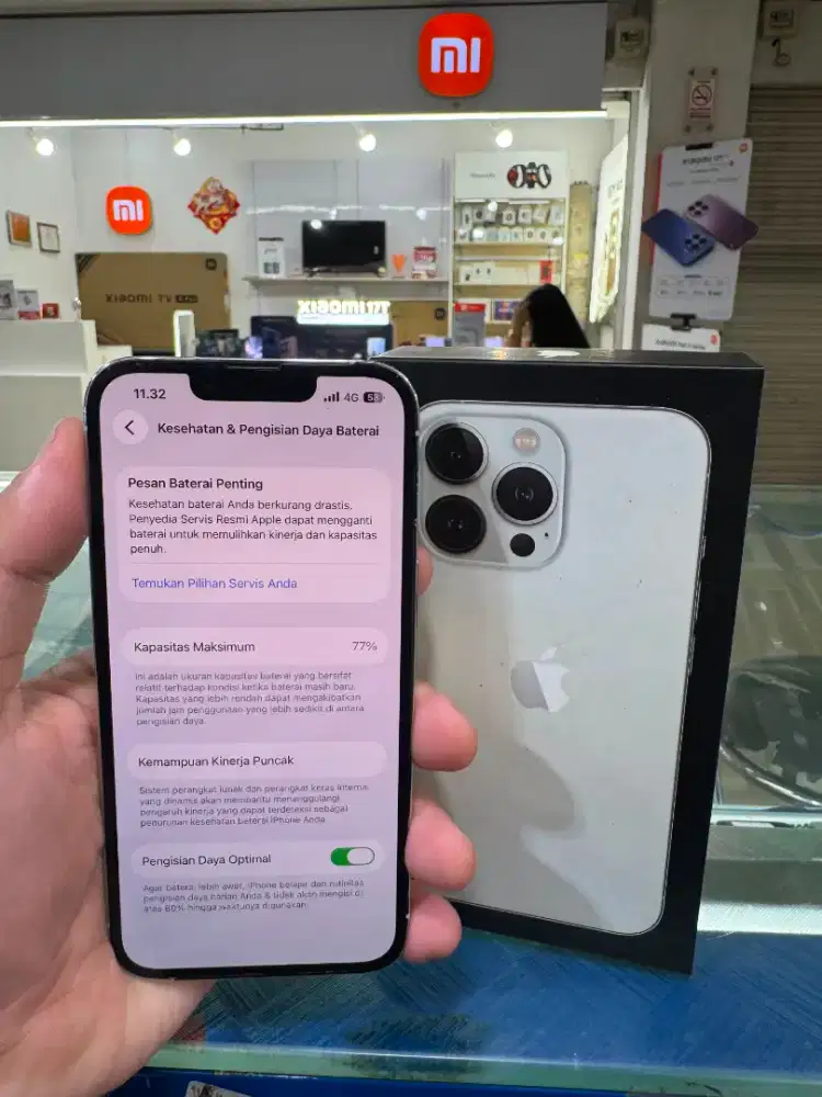 Iphone 13 pro 256 inter all operator BH 77% LCD gantian oled fullset