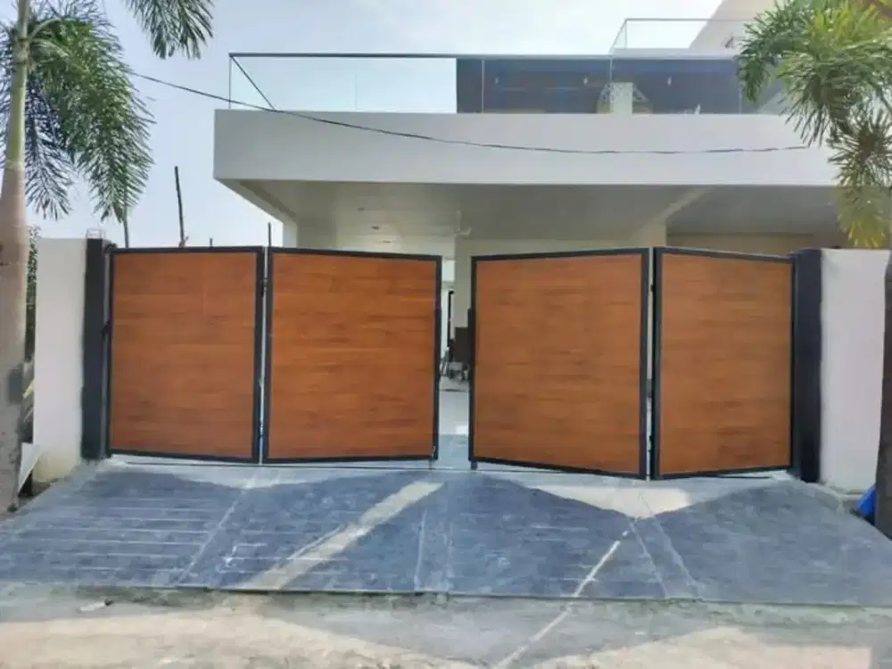 pagar lipat holo gelvanis kombinasi grc