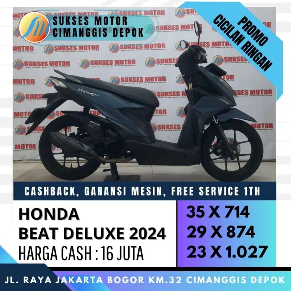 DP 700 BEAT DELUXE ISS 2024 SPESIAL PROMO CASH/KREDIT  SYARAT KTP/KK