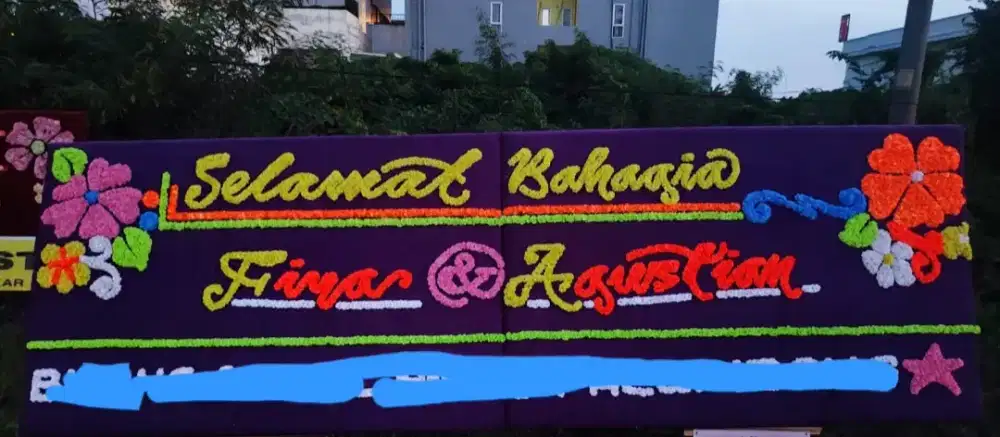 Papan bunga 1 gandeng