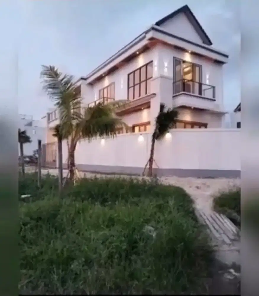 LUXURY VILLA 3BR CANGGU 4,5M RICEFIELD +OCEAN VIEW DEKAT PANTAI BERAWA