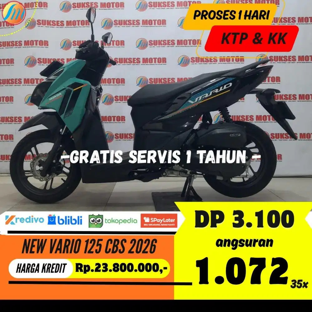 HONDA NEW VARIO 125 CBS 2026 SEKEN BISA KREDIT MURAH ANGSURAN RINGAN