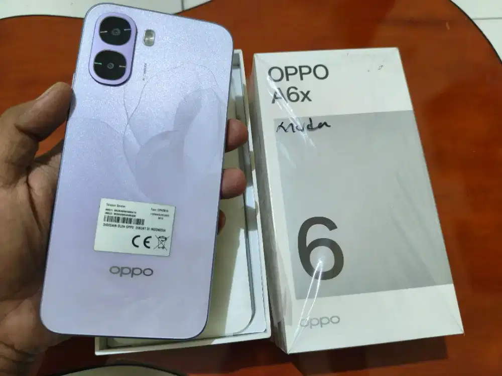 Oppo A6x Ram 4+8/64 lengkap mulus ori