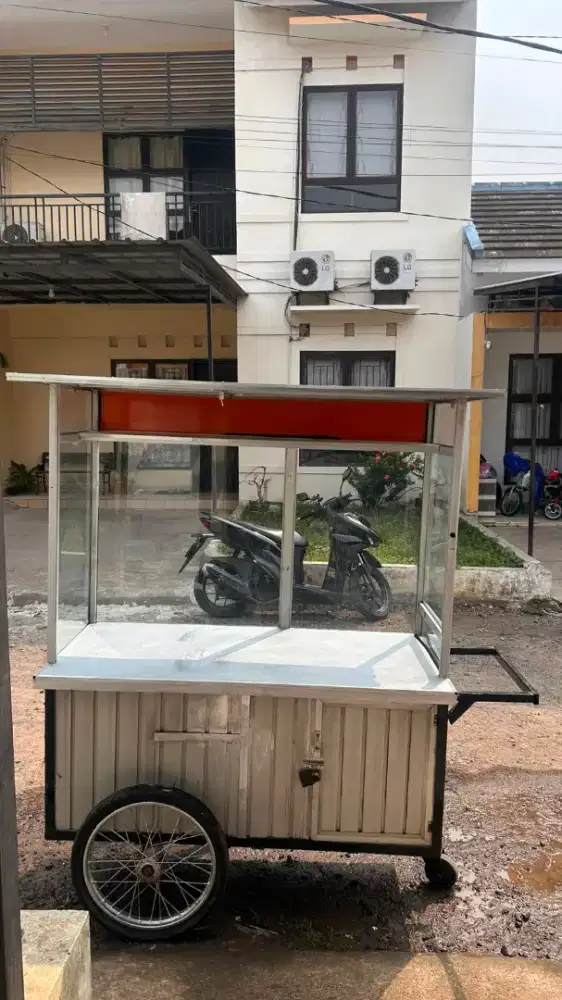 jual cepat gerobak alumunium jualan