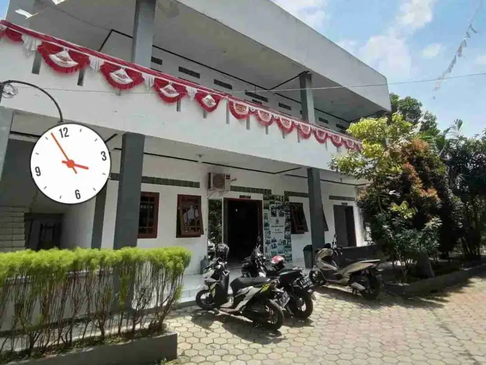 Jual tanah plus bangunan, cocok untuk bisnis lokasi pinggir jalan