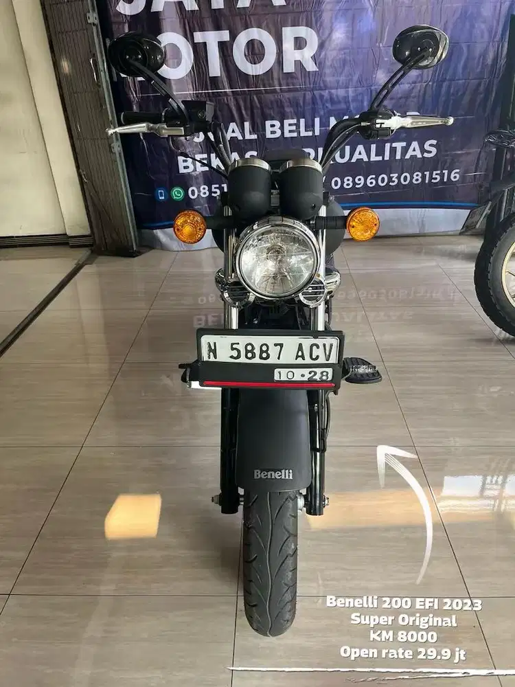 Benelli motobi 200 EFI 2023 odo 8000 perak