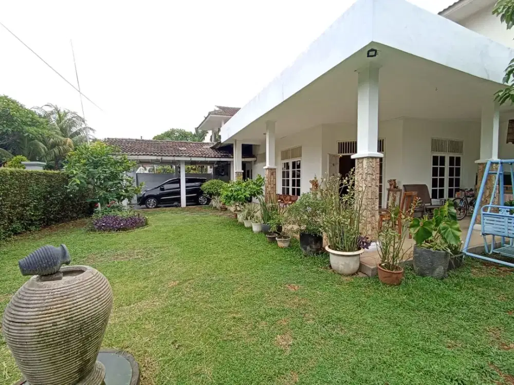 RUMAH BESAR HALAMAN LUAS, LT 604 M2, BUKIT CINERE INDAH, DEPOK