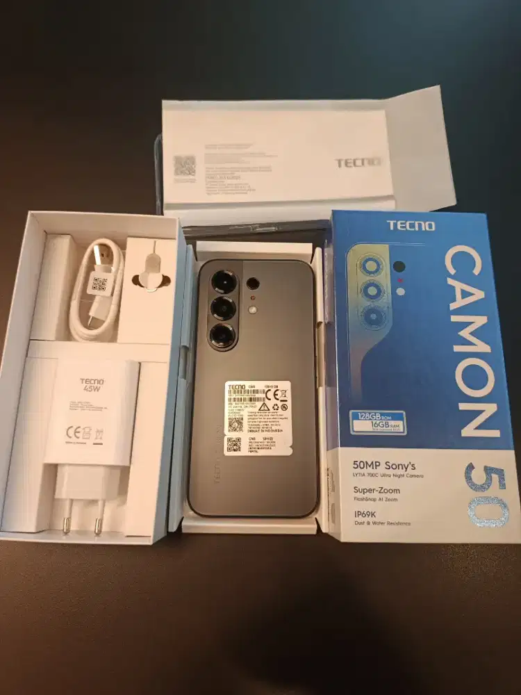 Tecno Camon 50 8/128gb Fullset Like New!