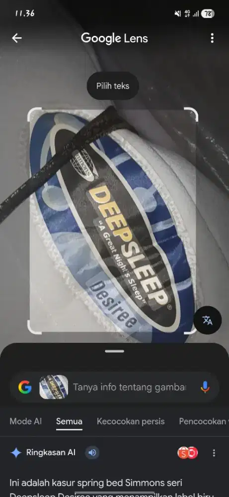 jual seprei deep sleep desiree
