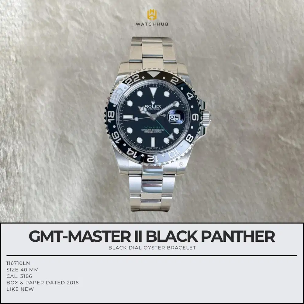 Rolex GMT-MASTER II Black Panther 116710LN