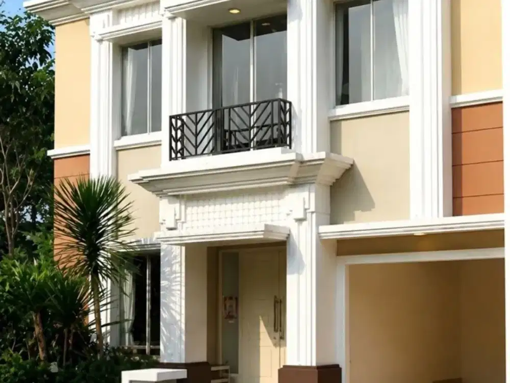 Rumah 2 Lantai 4 Kamar Hadap Utara Furnished di Flamingo