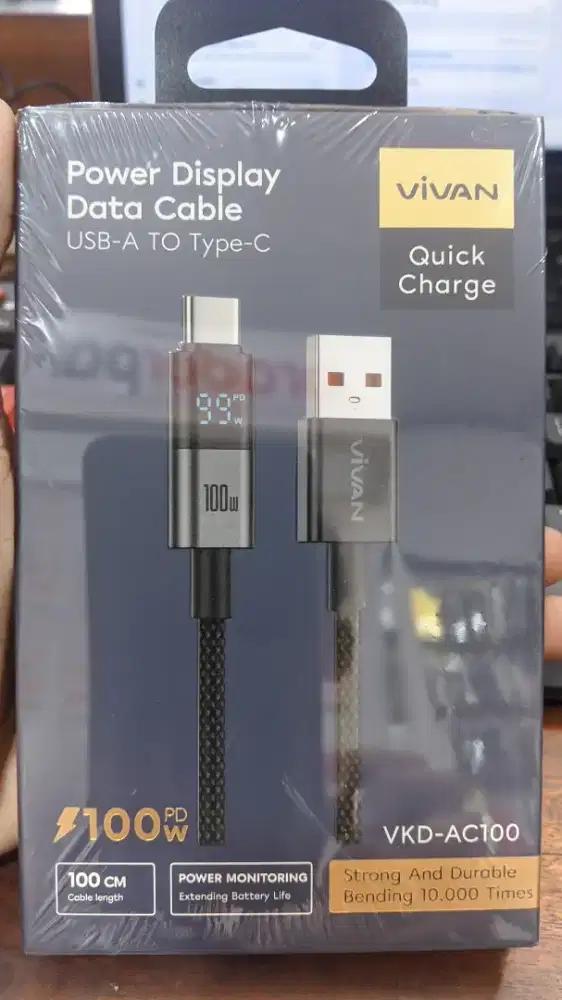 KABEL DATA TYPE-C VIVAN VKD-AC100