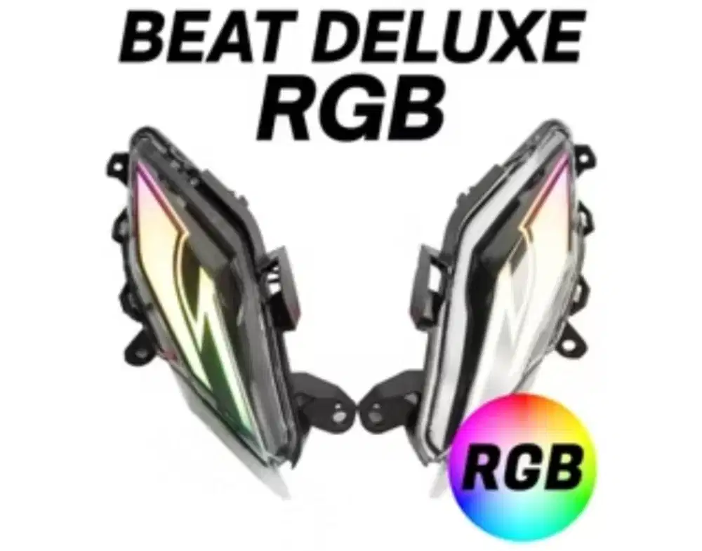 Dijual bekas modifan motor beat deluxe sein RGB dan stoplamp LED