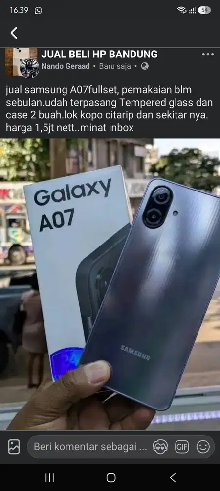 Samsung A07 fullset