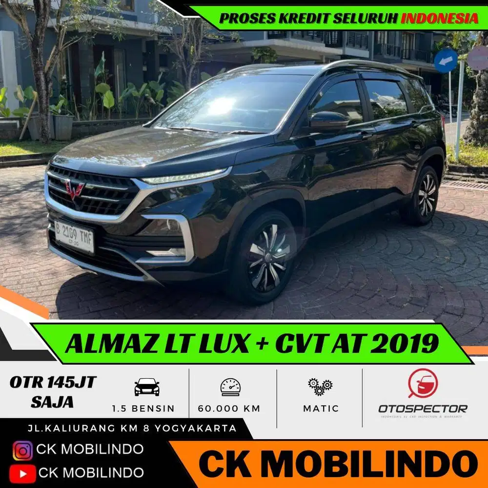 Wuling Almaz LT Lux+ CVT Matic 2019 PANORAMIC DP Minim Kredit Murah