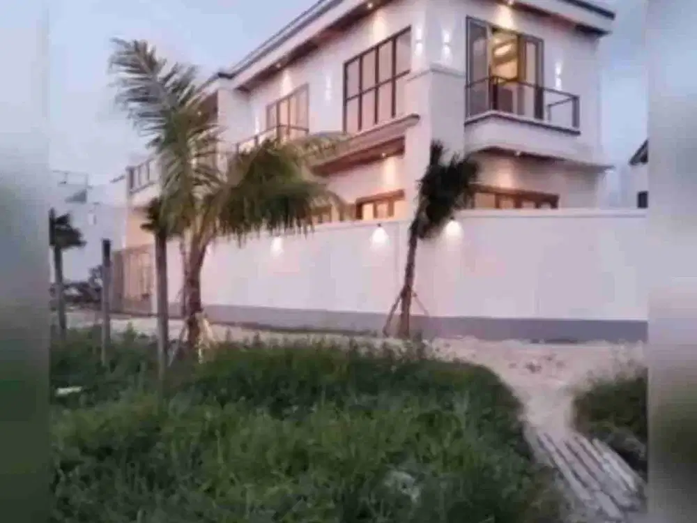 LUXURY VILLA 3BR CANGGU BERAWA 4,5 M NEGO RICEFIELD + OCEAN VIEW DEKAT PANTAI BERAWA