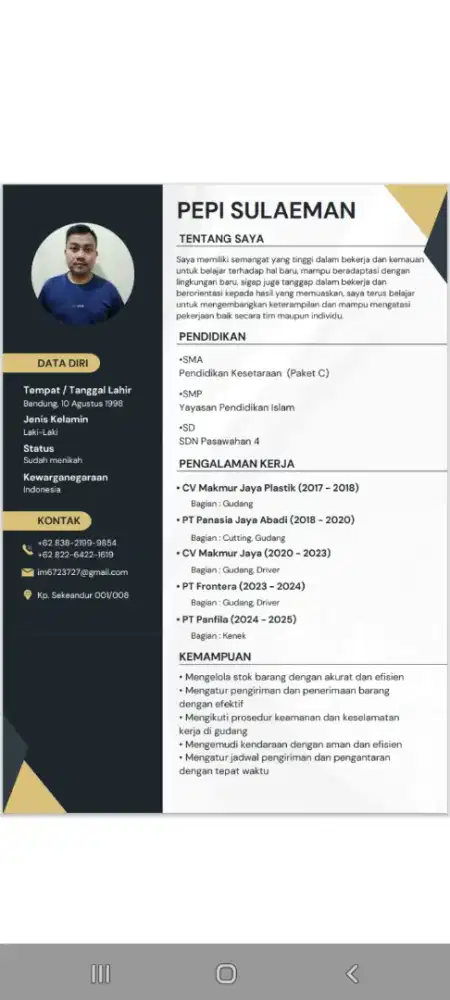 Mencari pekerjaan