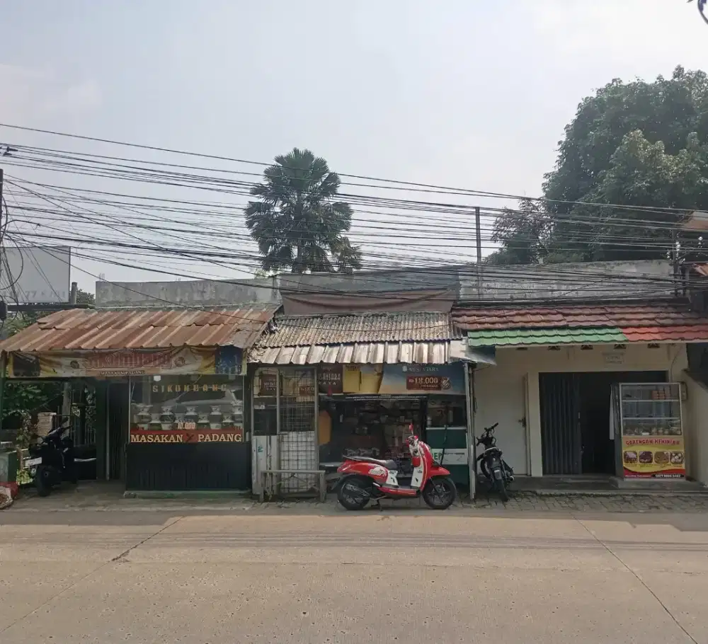 Dijual Cepat 3 Unit Kios dan Tanah di Belakangnya