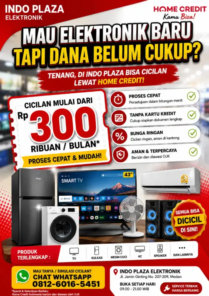 Mau TV baru tapi dana belum cukup?