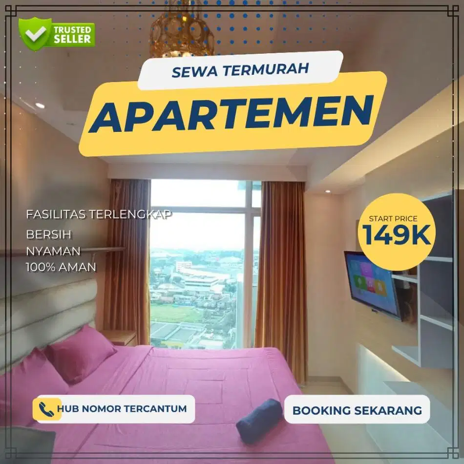 Sewa Apartemen Tangsel BINTARO ICON Harian/Transit Termurah