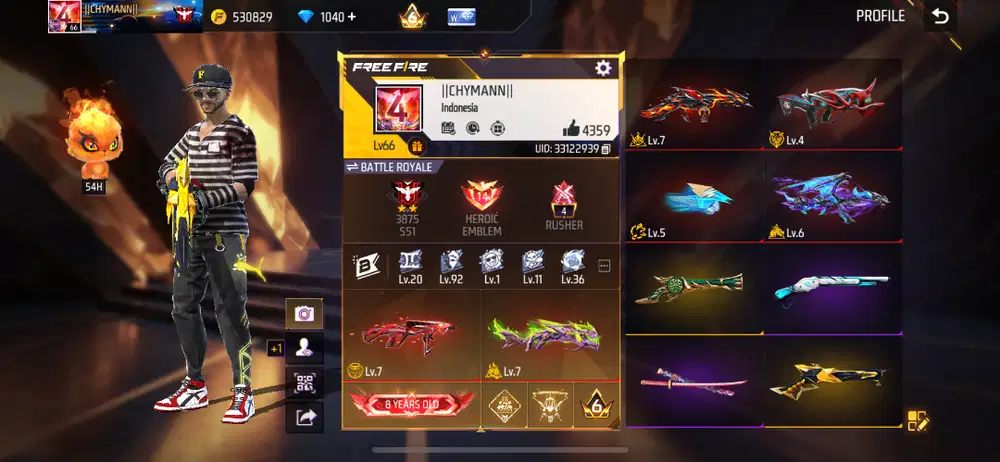Akun Free Fire Old