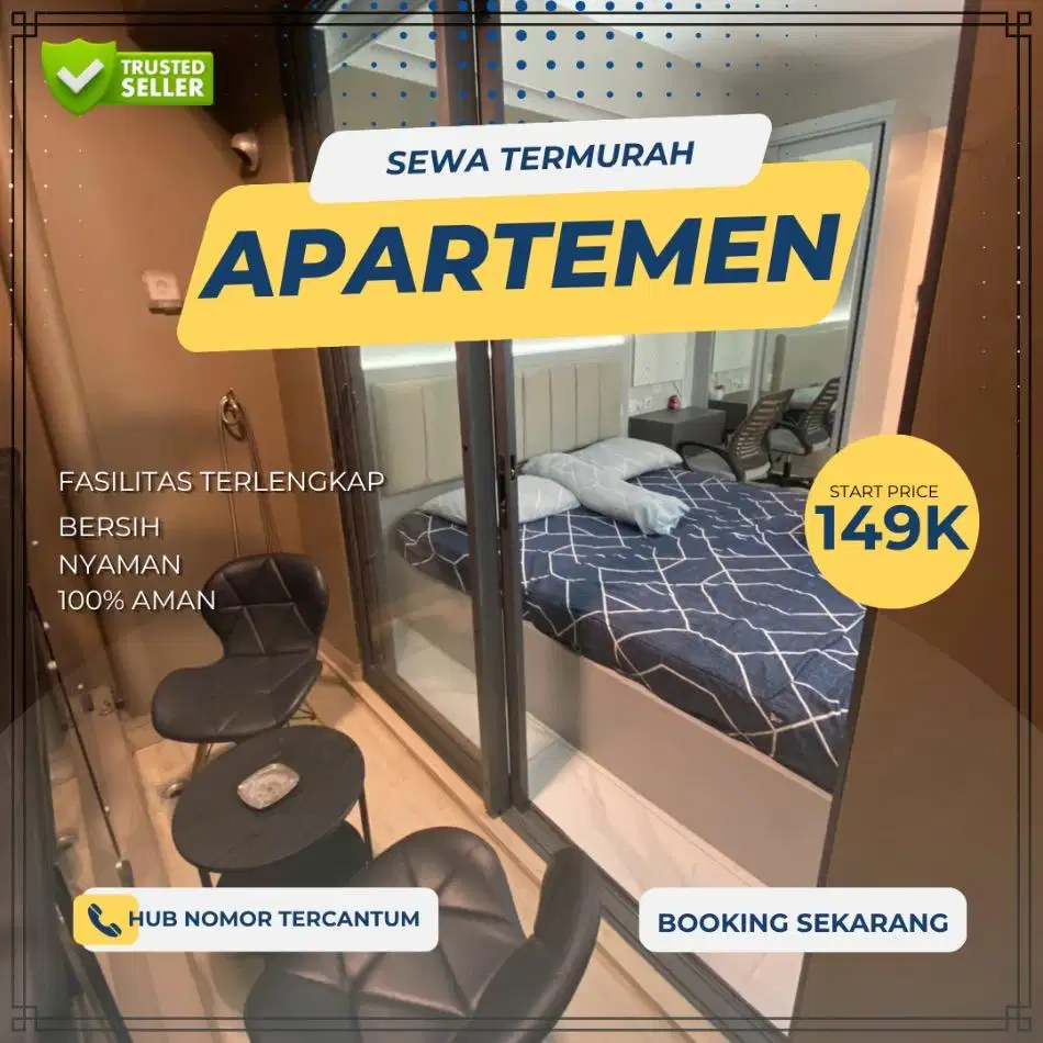 Sewa apartemen Harian/Transit Skyhouse BSD City Tangerang Termurah