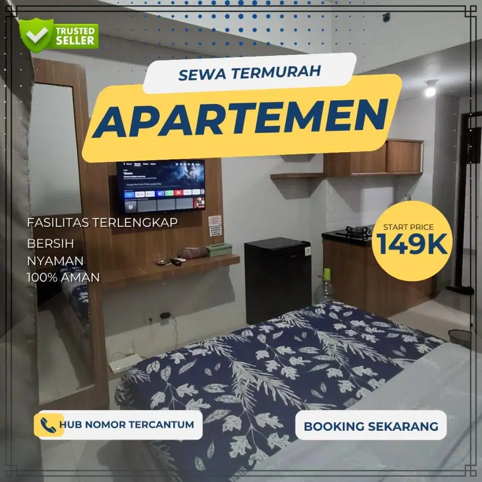Sewa Apartemen TREEPARK CITY harian/Transit Termurah Tangerang