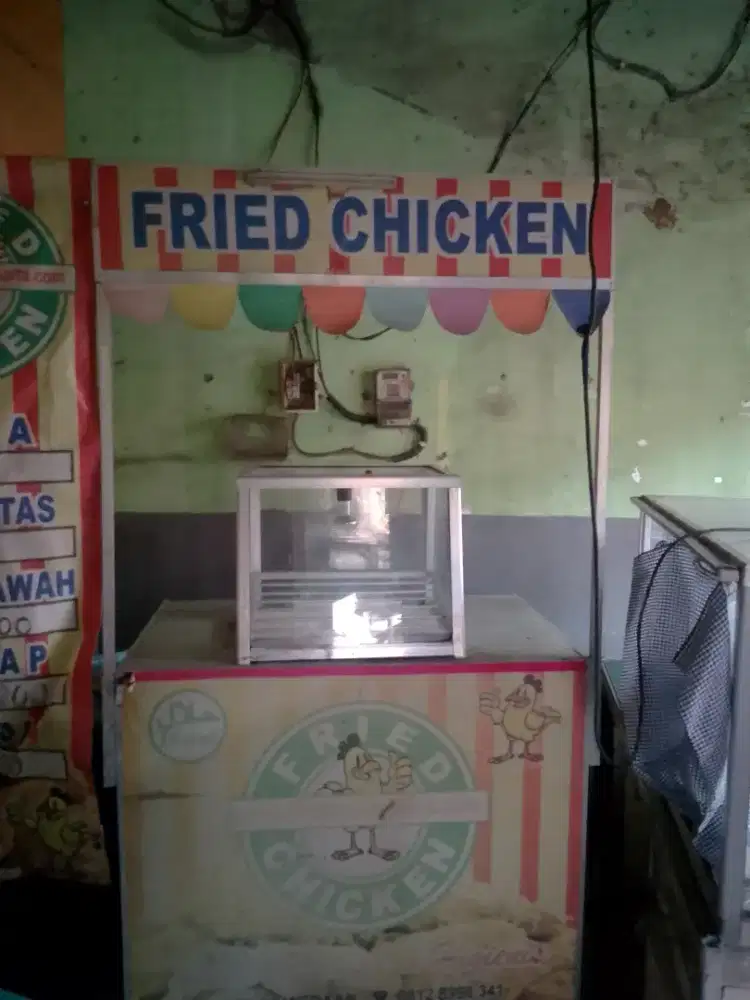Jual Cepat etalase fried chicken lengkap full set