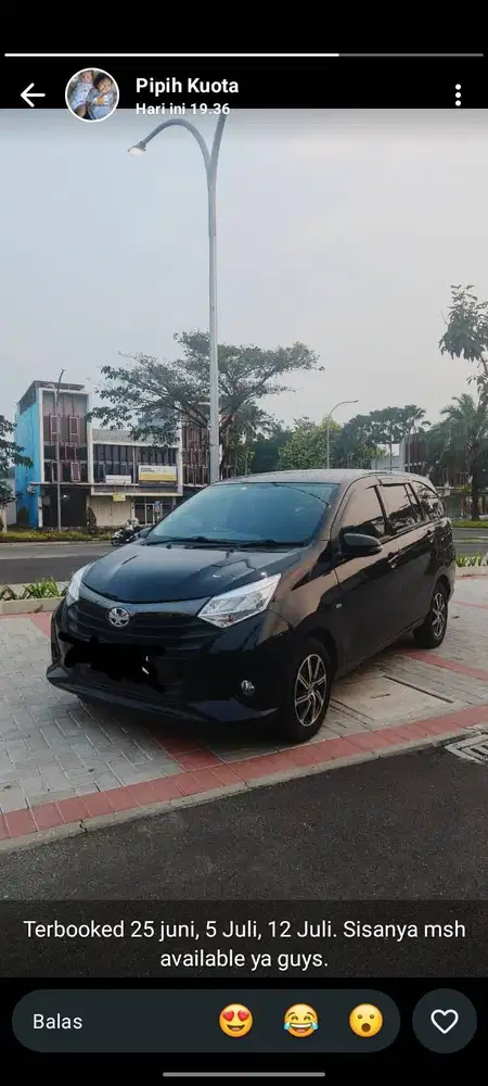 Disewakan calya matic