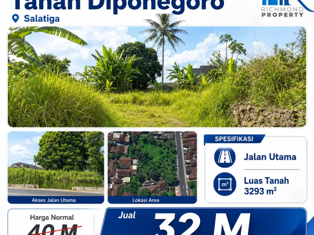 Jual Tanah Dipenogoro Salatiga Cocok Untuk Investasi