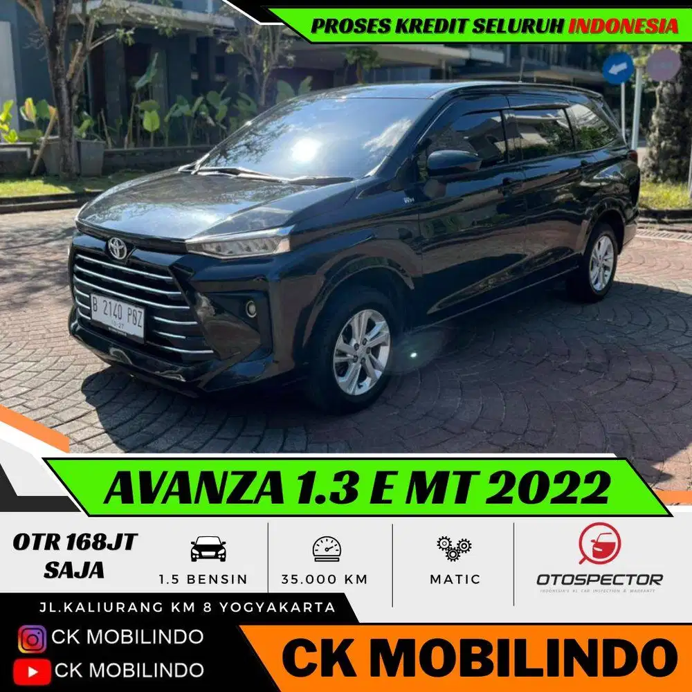 Toyota All New Avanza E Manual 2022 ORISINIL DP Minim Confero