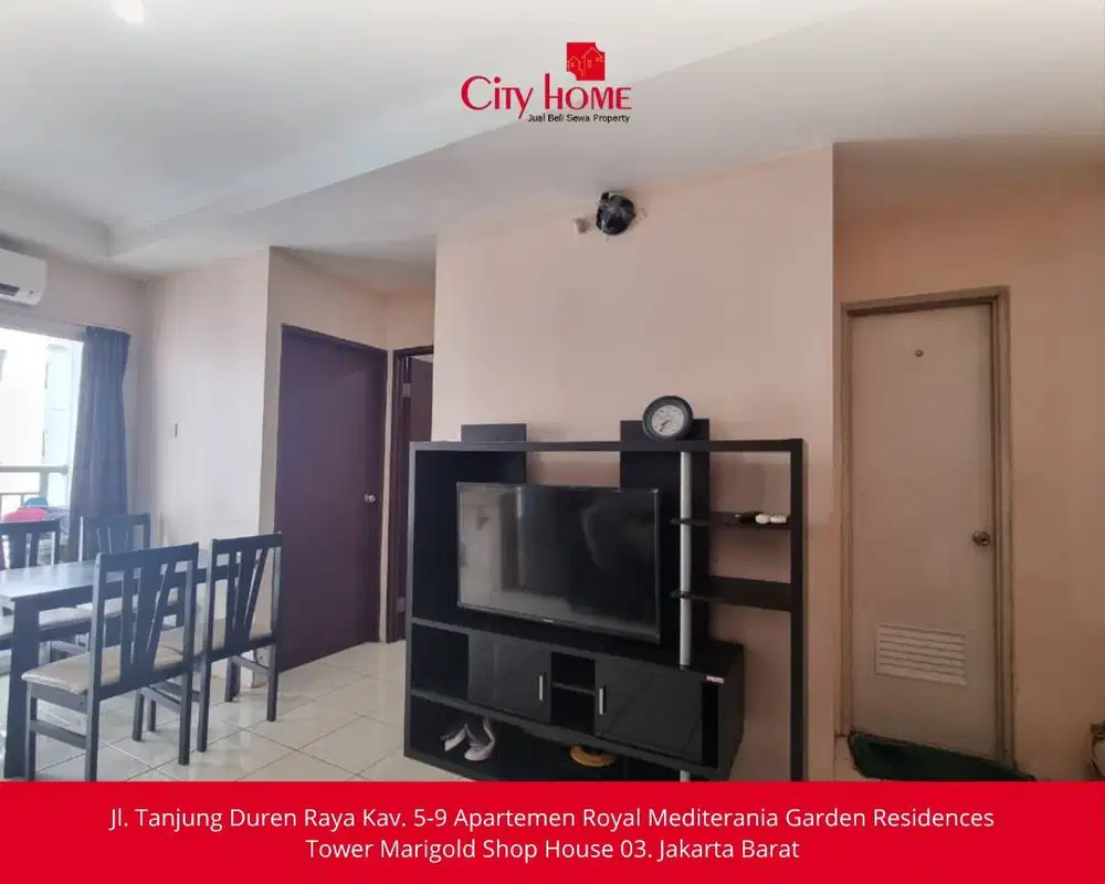 APARTEMEN 2BR TANJUNG DUREN, 1.050 M SIAP HUNI