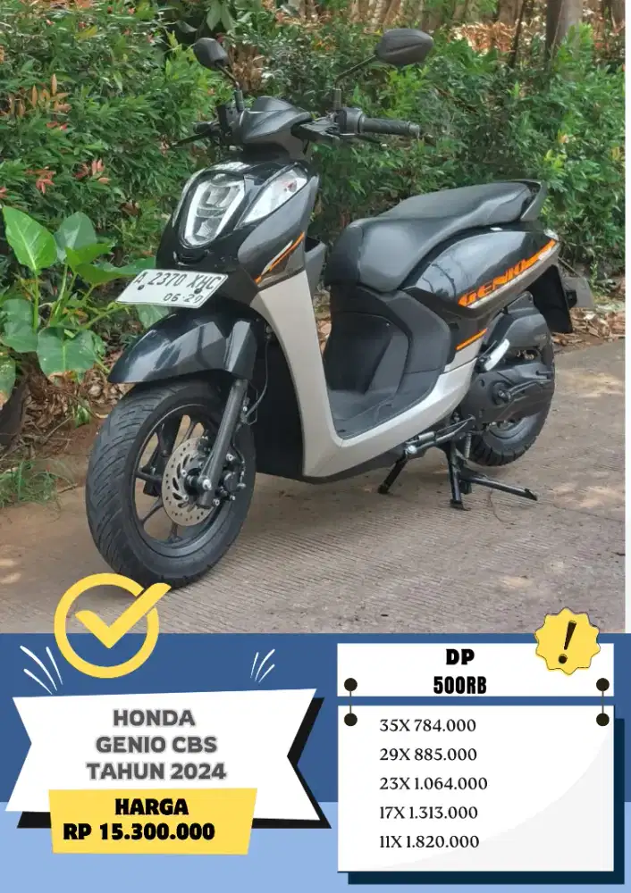 HONDA GENIO CBS TAHUN 2024 DP 500RB