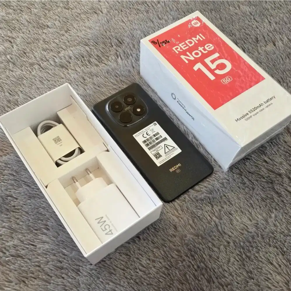 RedmiNote 15 5G 256Gn Black like new