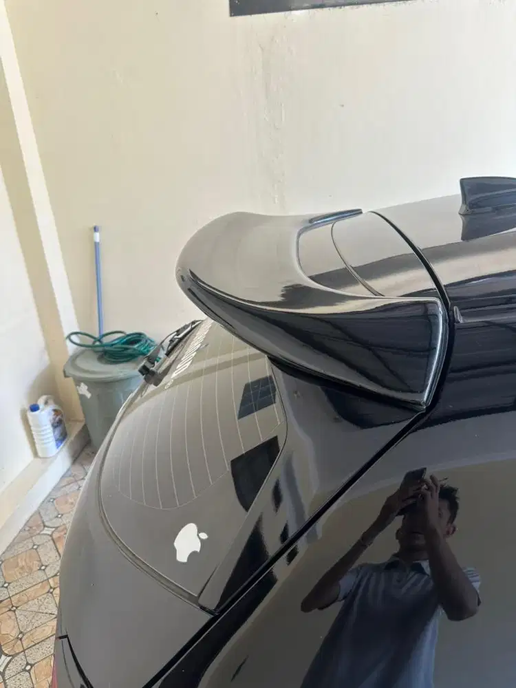 SPOILER SPOON CITY HATCHBACK HITAM GLOSSY