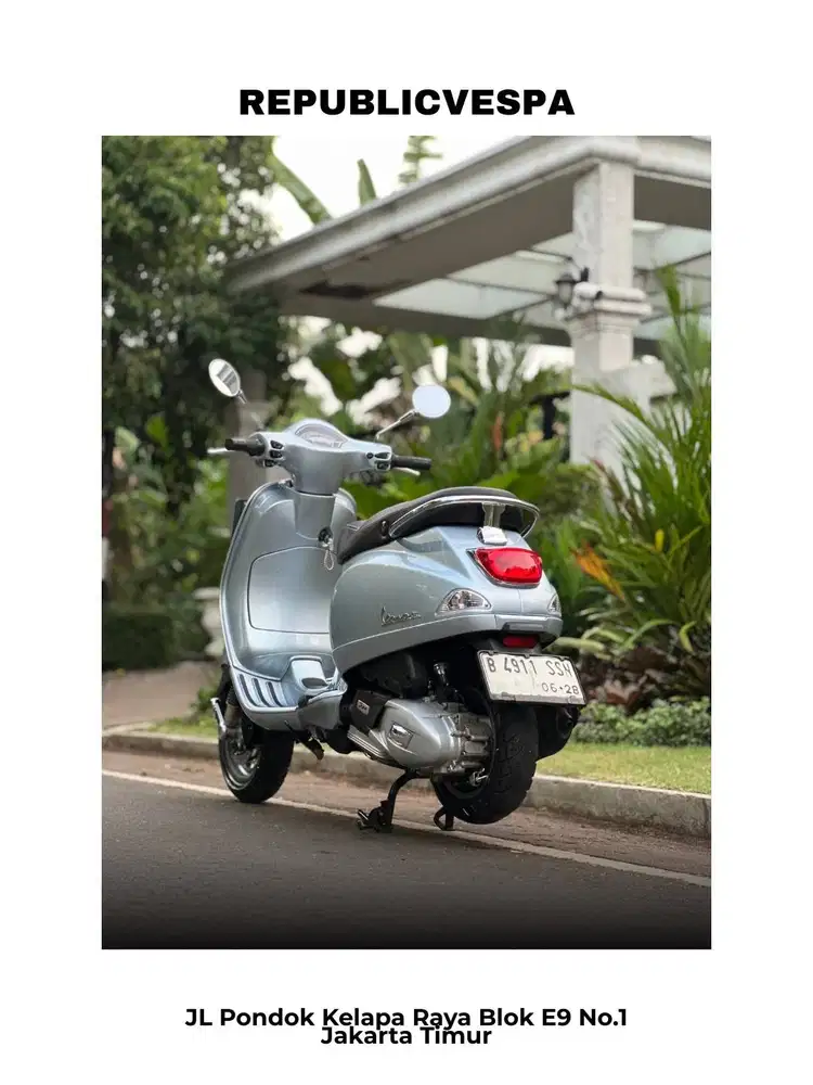 TERMURAH PIAGGIO VESPA LX125 IGET FACELIFT TH 2023 WARNA GREY DELICATO
