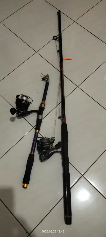 joran pancing ikan merek daiwa