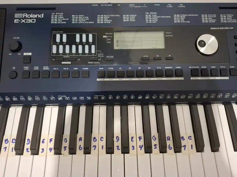 Keyboard Roland E-X 30