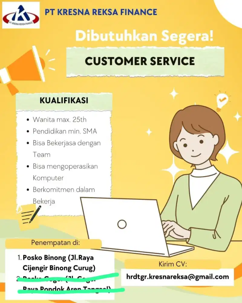Lowongan Kerja Customer Service