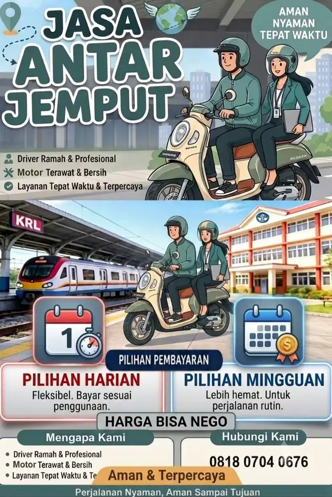 Jasa antar jemput sekitaran Tangsel