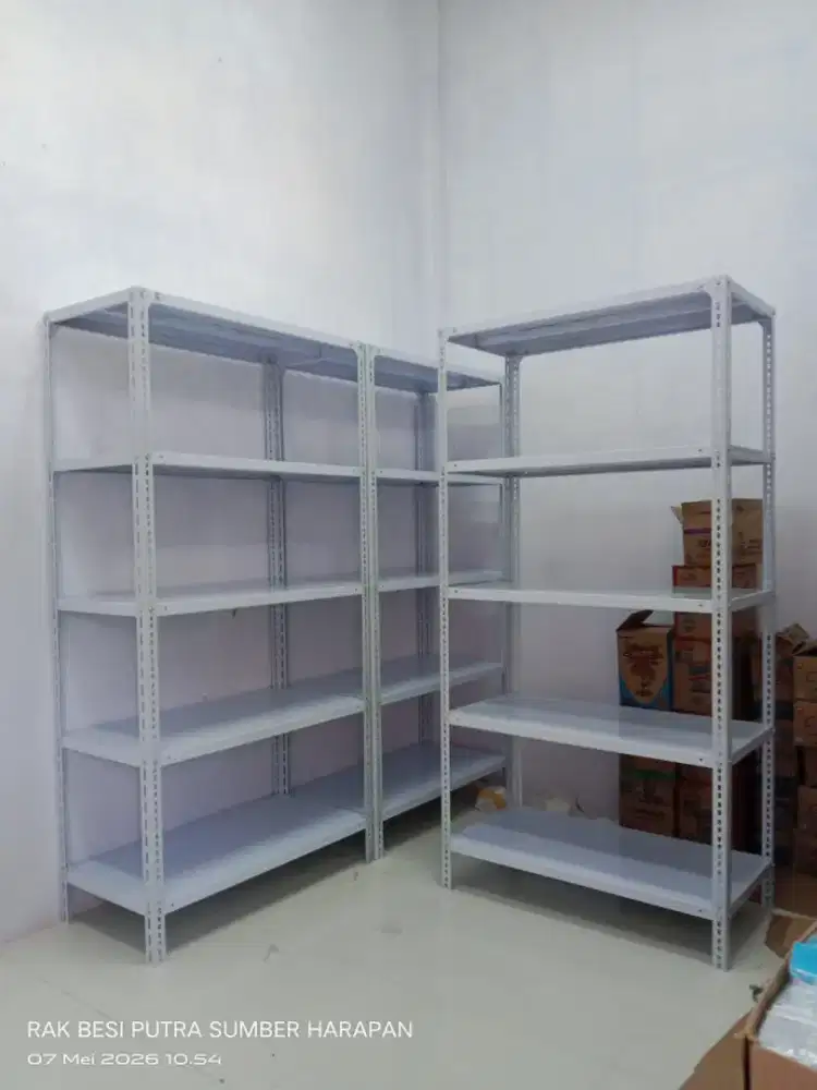 RAK BESI SIKU LUBANG SIAP KIRIM