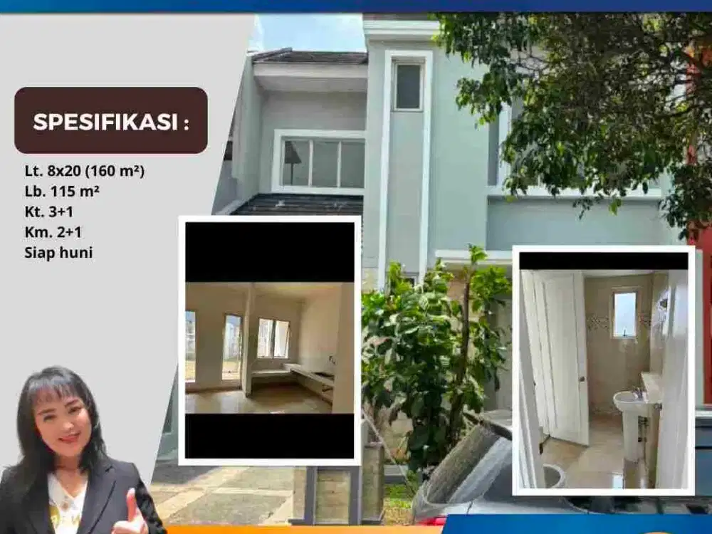 Disewakan Cluster Cempaka Lt. 160 Renov Suvarna Lavon Cikupa Tangerang