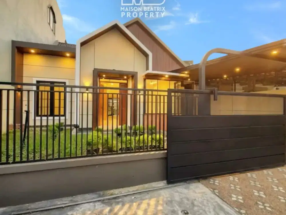 RUMAH BARU 1 LANTAI SIAP HUNI ADA HALAMAN BELAKANG, STRATEGIS DI KENCANA LOKA - BSD
