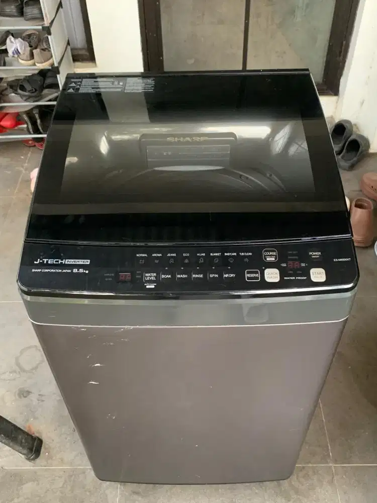 Mesin Cuci Top Loader Sharp Inverter 8,5kg