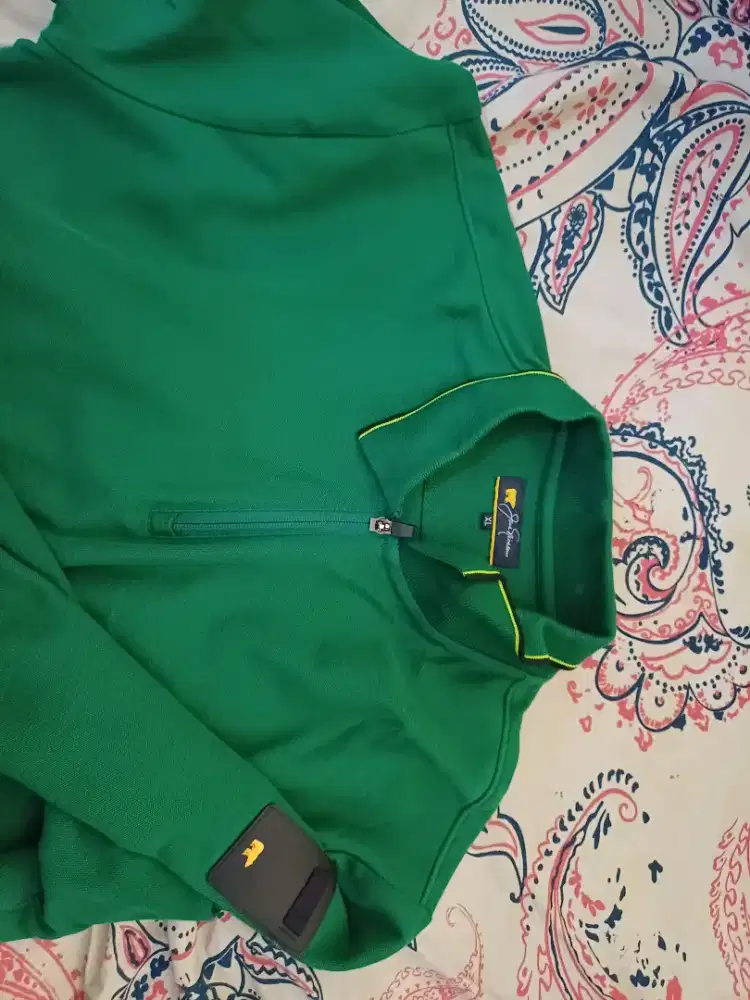 NEGO! (ORI/REAL) Jack Nicklaus long sleeve polo half-zip Green XL