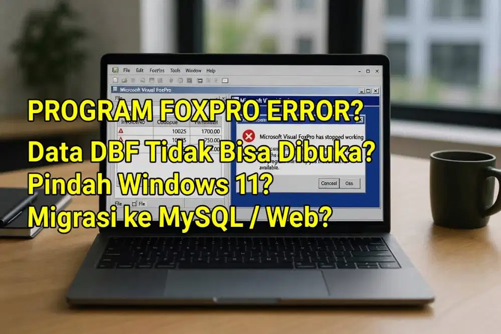 Jasa Perbaikan Program Visual FoxPro | Migrasi Data DBF | Support Sist