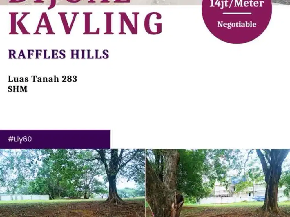 Tersedia tanah kavling di perumahan Rafless Hills Cibubur Bekasi