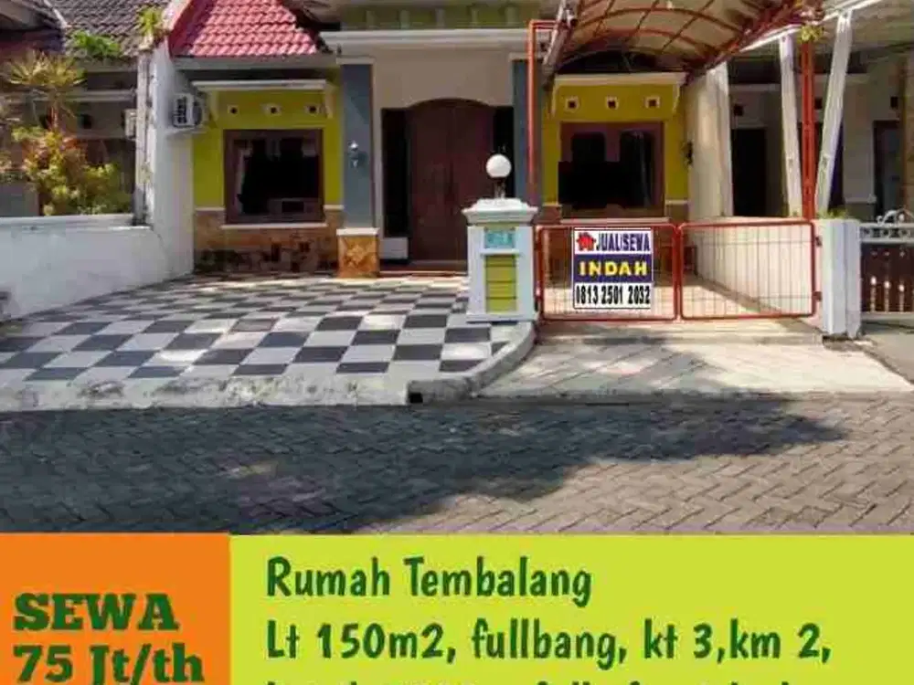 Disewakan Rumah cantik Full Furnish dekat Kampus Undip Tembalang