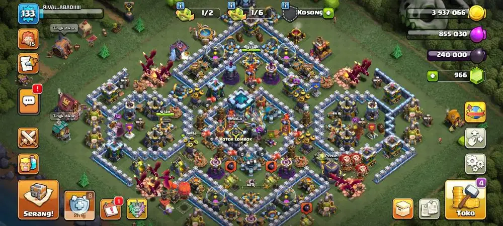 Dijual cepat akun coc th 13