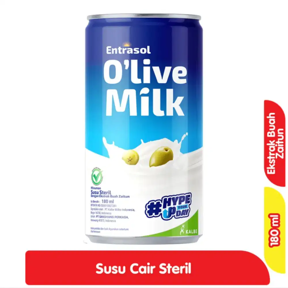 Susu Cair Entrasol dengan Ekstrak Buah Zaitun 180 ml